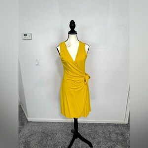 Yellow Wrap Dress